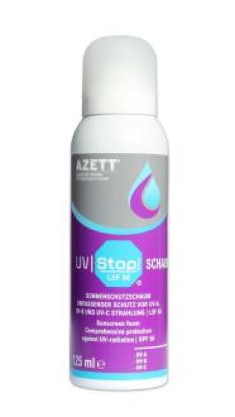 Azett UV Stop Sonnenschutzschaum Schutz UV Strahlen LSF 50 -30 x 125 ml